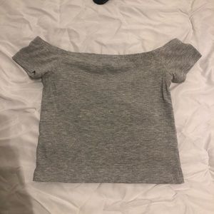 Off the shoulder crop top